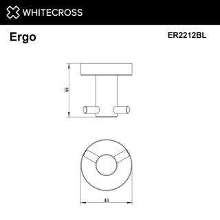 Крючок двойной WHITECROSS Ergo ER2212GL золото